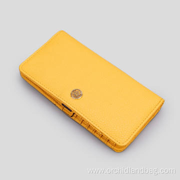 Yellow Buckle Money Ladies Wallet